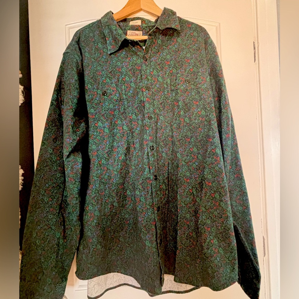 Floral J Crew XXLT Mid-Weight Flannel (NWT)